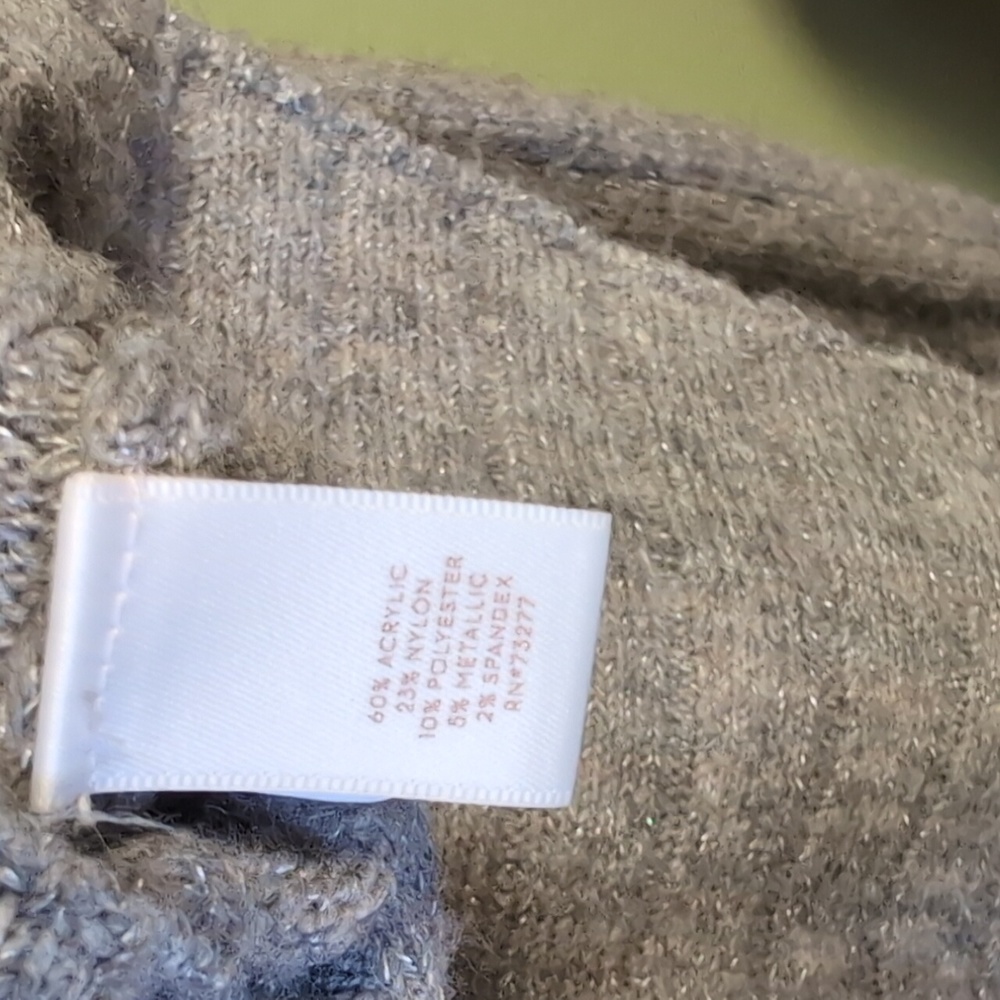 Lace Up Back Soft Pink & Heather Gray Bell Sleeve Tunic Sweater - Picture 5 of 6